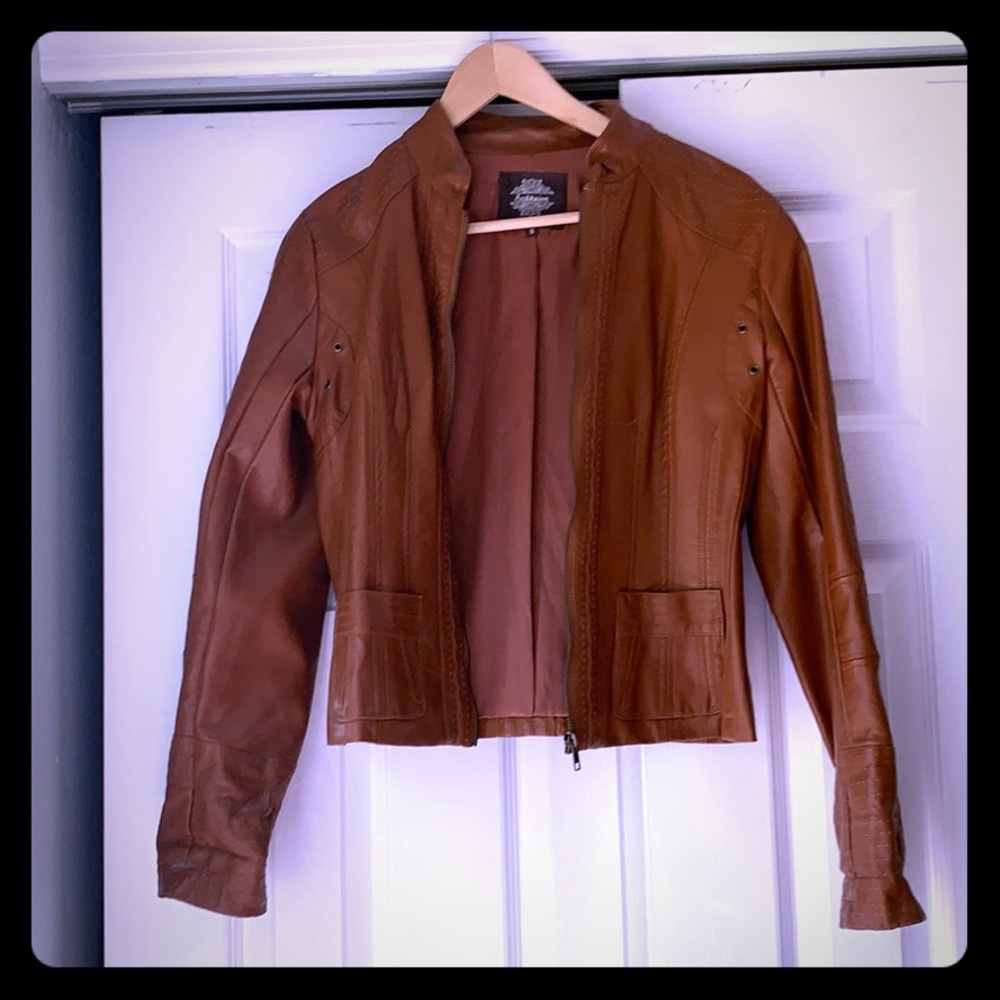 Faux leather jacket
